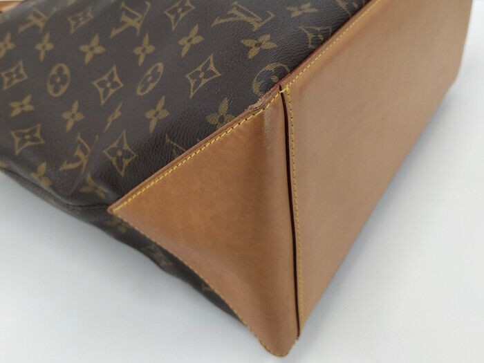 Louis Vuitton Cabas Mezzo Tote Bag Monogram M51151 Brown Zipper Closure