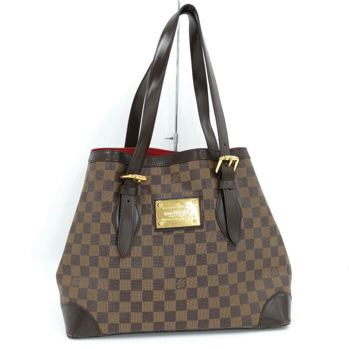 Louis Vuitton Hampstead GM Tote Bag Damier Ebene Dark Brown N51203