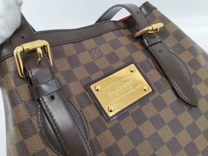 Louis Vuitton Hampstead GM Tote Bag Damier Ebene Dark Brown N51203