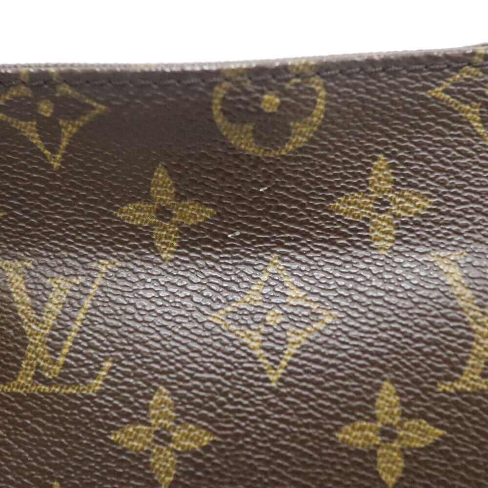 Louis Vuitton M51148 Cabas Piano Tote Bag Brown Monogram Zipper Closure