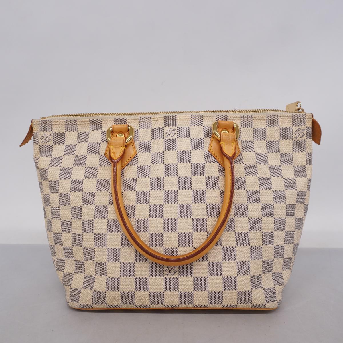 Louis Vuitton Tote Bag Damier Azur Saleya PM N51186 White Good Condition