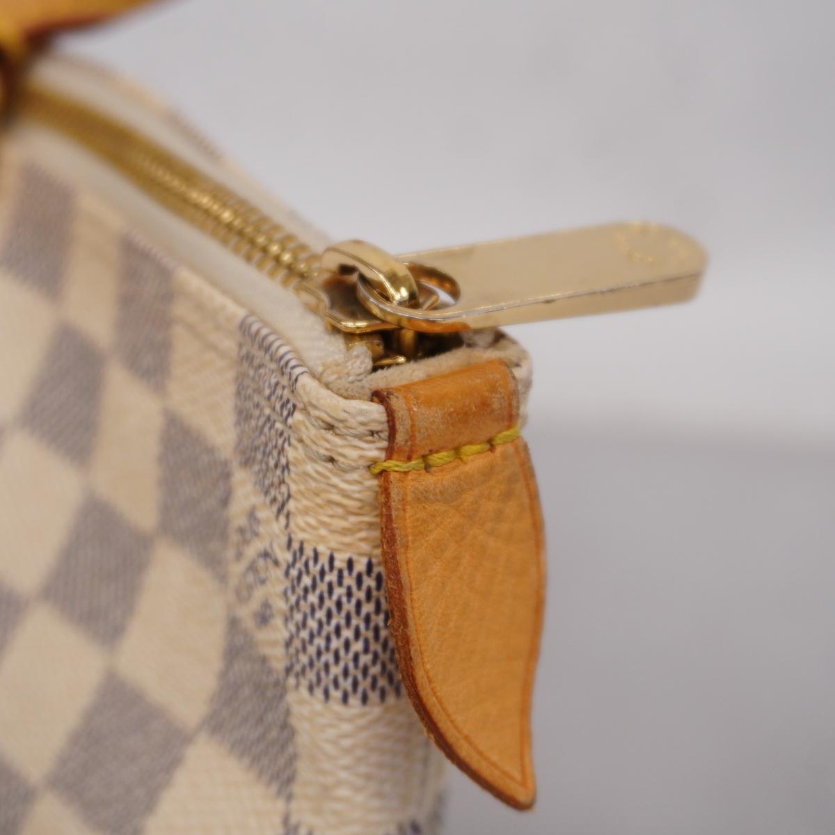 Louis Vuitton Tote Bag Damier Azur Saleya PM N51186 White Good Condition