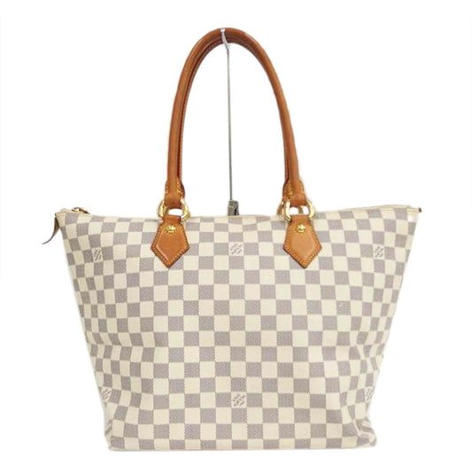 Louis Vuitton Tote Bag Saleya PM Damier Azur N51186 Zipper Closure