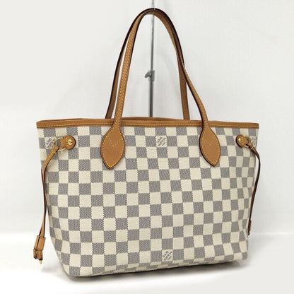 Louis Vuitton Neverfull PM Tote Bag Damier Azur N51110 Good Condition