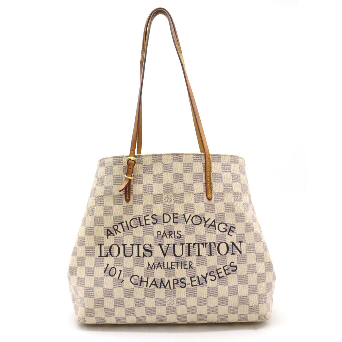 Louis Vuitton Damier Azur Cabas MM Tote Bag Shoulder N41375 PVC