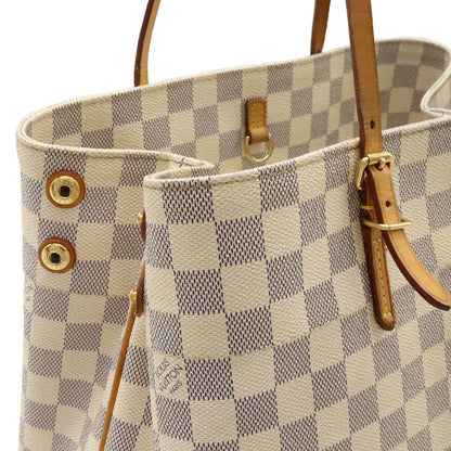 Louis Vuitton Damier Azur Cabas MM Tote Bag Shoulder N41375 PVC