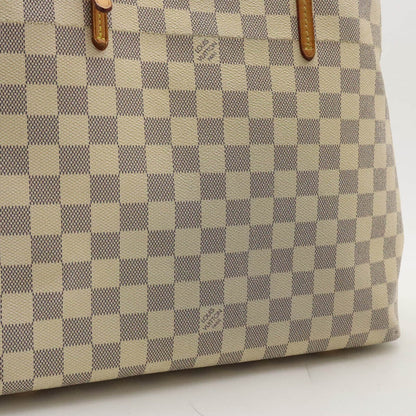 Louis Vuitton Damier Azur Cabas MM Tote Bag Shoulder N41375 PVC