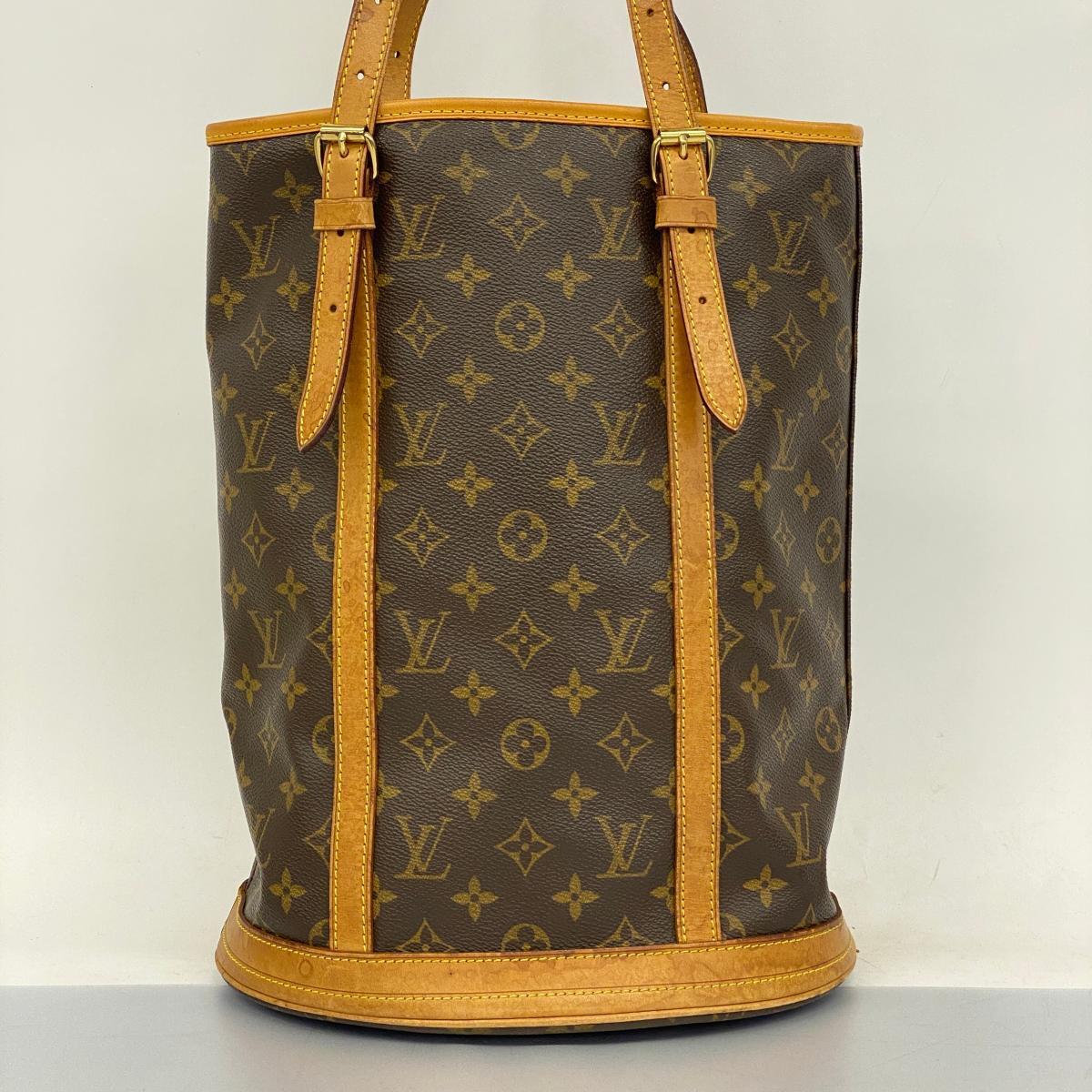 Louis Vuitton Tote Bag Monogram Bucket GM M42236 Brown  Good Condition