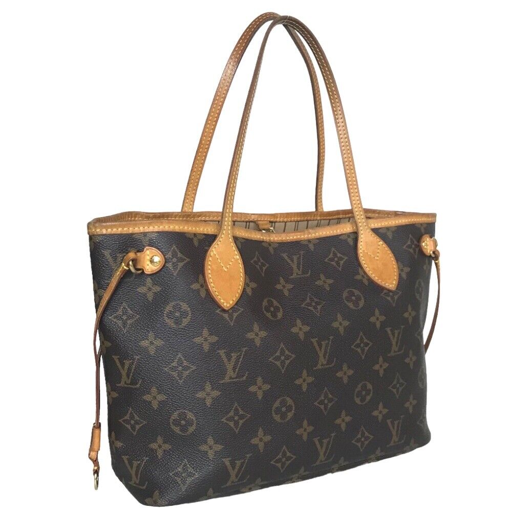 Louis Vuitton Neverfull PM Sling Bag Tote Monogram Canvas Brown M40155 Shoulder