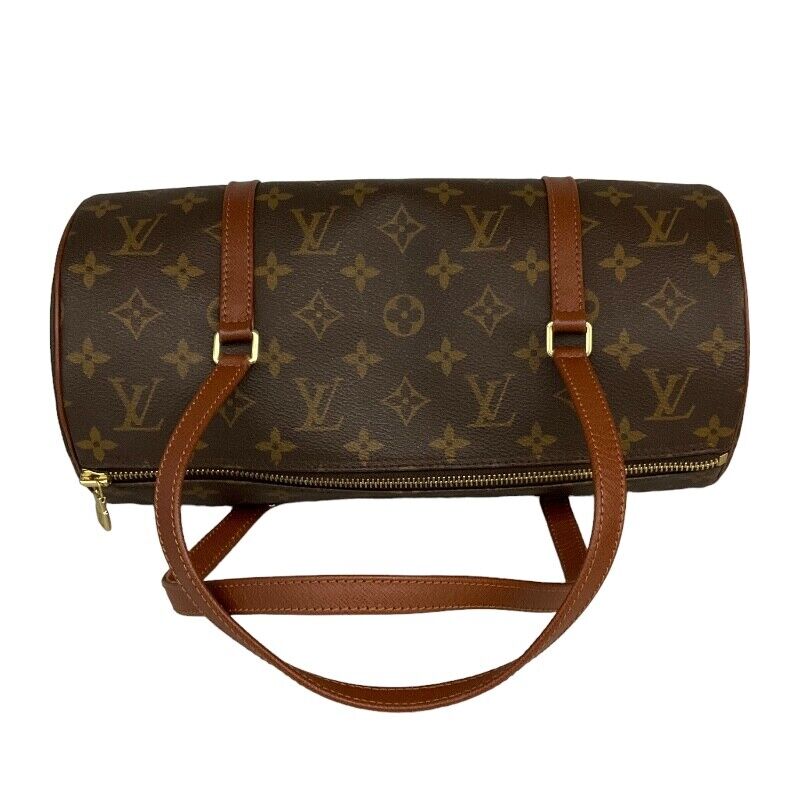 Louis Vuitton Papillon 30 M51365 Monogram Canvas Tote Bag Zipper Closure