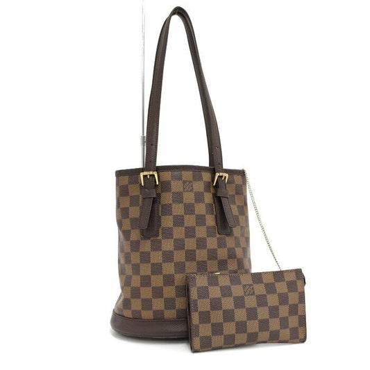 Louis Vuitton Marelle Tote Bag Damier Leather Ebene Brown N42240