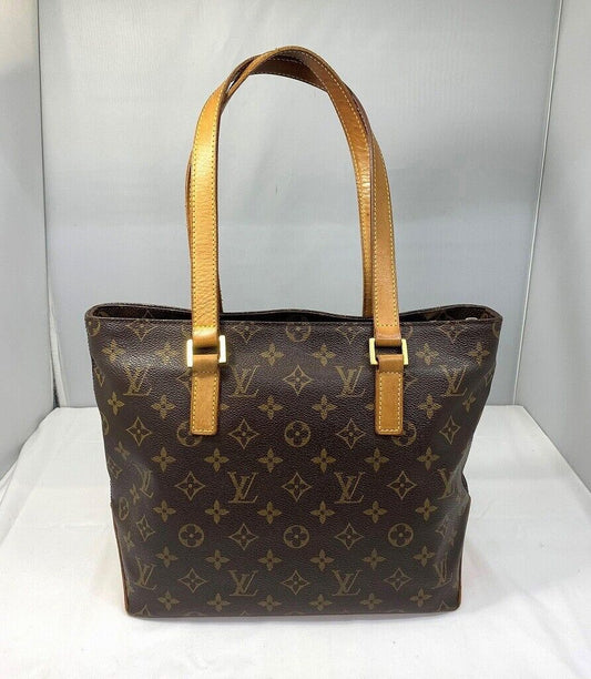 Louis Vuitton Tote Bag Monogram Cabas Piano M51148 Brown Zipper Closure