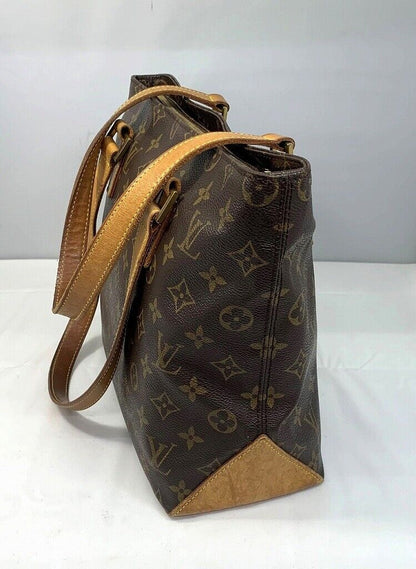 Louis Vuitton Tote Bag Monogram Cabas Piano M51148 Brown Zipper Closure