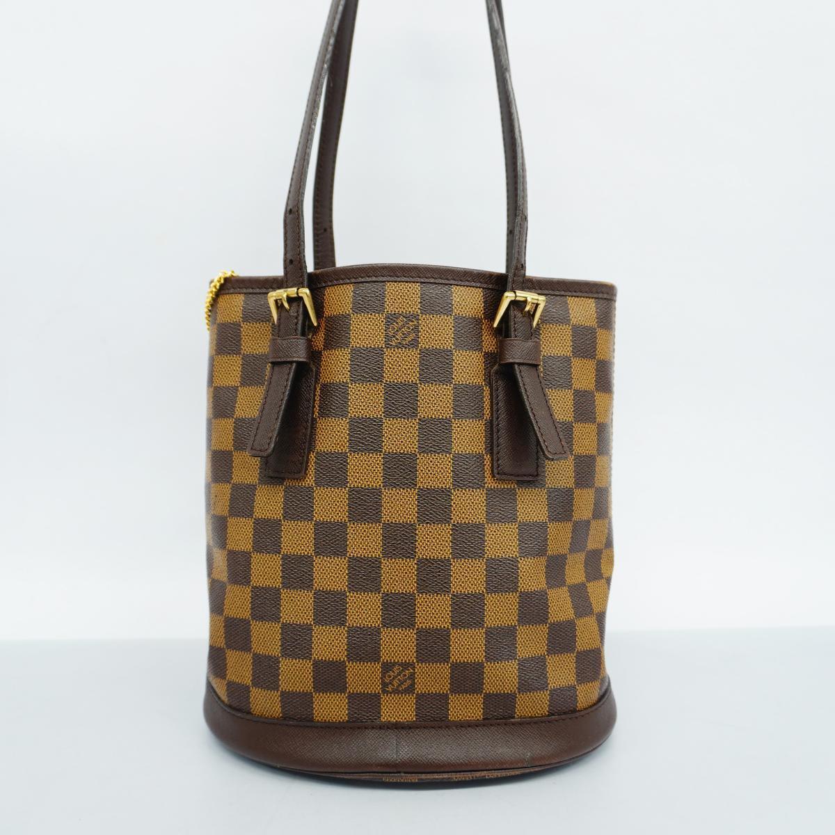 Louis Vuitton Tote Bag Damier Marelle N42240 Ebene With Pouch