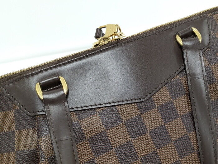 Louis Vuitton Westminster PM Tote Bag Damier Ebene N41102 Zipper Closure