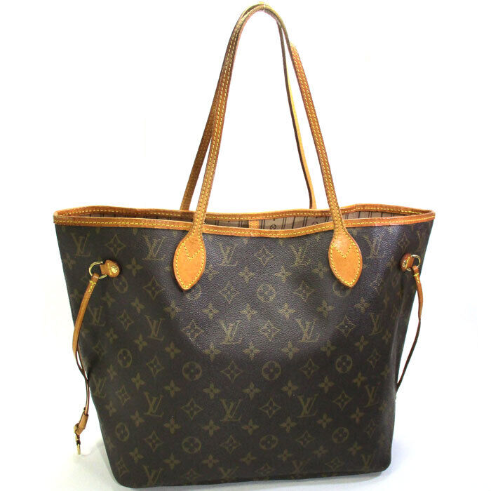 Louis Vuitton Neverfull MM Tote Bag Monogram M40156 Brown