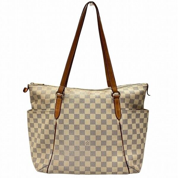 Louis Vuitton Damier Azur White Totally MM N41279 Bag Tote Shoulder