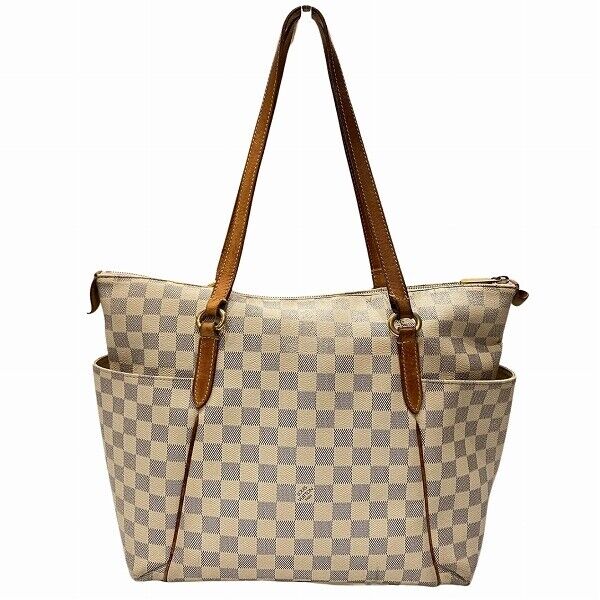 Louis Vuitton Damier Azur White Totally MM N41279 Bag Tote Shoulder