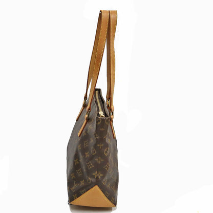 Louis Vuitton M51148 Cabas Piano Monogram Tote Bag Brown Zipper Closure