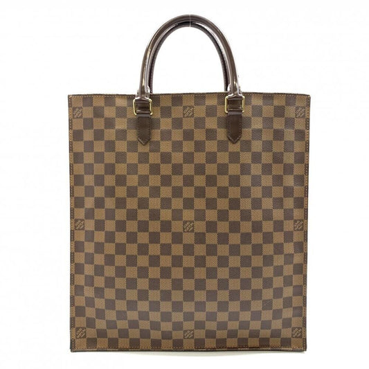 Louis Vuitton N51140 Sac Plat Damier Tote Bag Handbag Ebene Brown