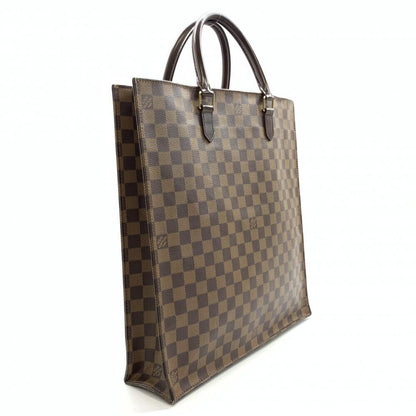 Louis Vuitton N51140 Sac Plat Damier Tote Bag Handbag Ebene Brown