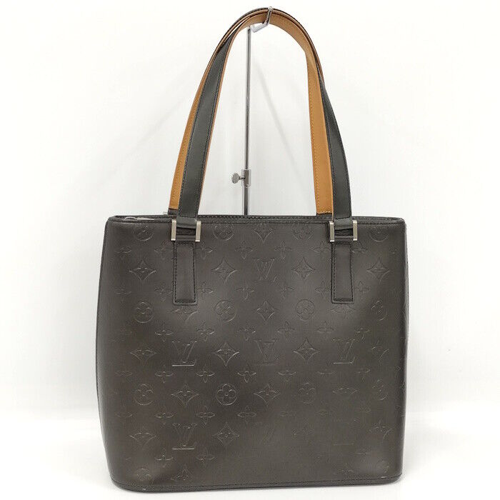 Louis Vuitton Stockton Monogram Matte Tote Bag M55112 Black