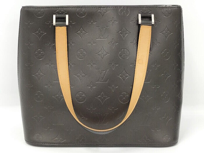 Louis Vuitton Stockton Monogram Matte Tote Bag M55112 Black