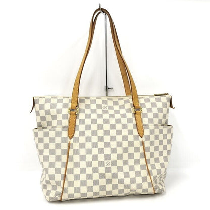 Louis Vuitton Totally MM Tote Bag Damier Azur N51262 Zipper Closure