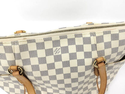 Louis Vuitton Totally MM Tote Bag Damier Azur N51262 Zipper Closure