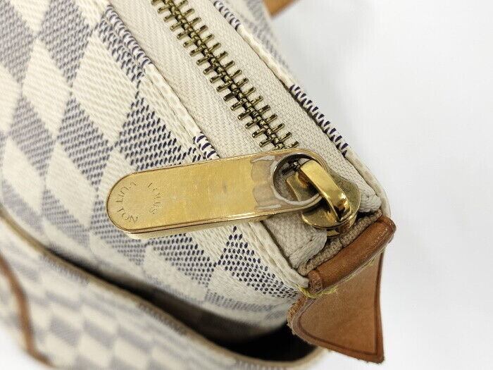 Louis Vuitton Totally MM Tote Bag Damier Azur N51262 Zipper Closure