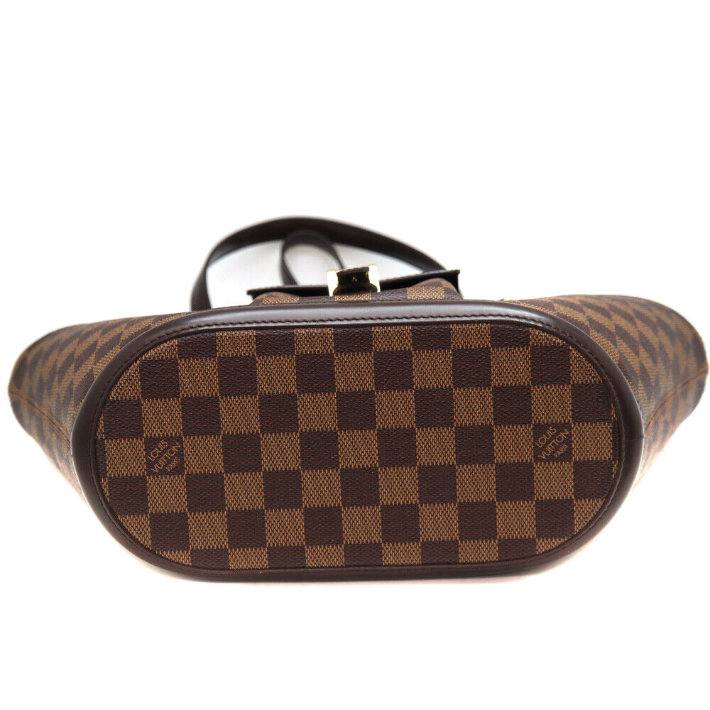 Louis Vuitton N51121 Manosque PM Bag Damier Ebene Brown Hook Closure