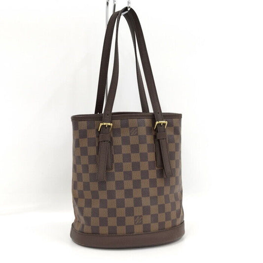 Louis Vuitton Marelle Tote Bag Damier Leather Ebene N42240 Good Condition