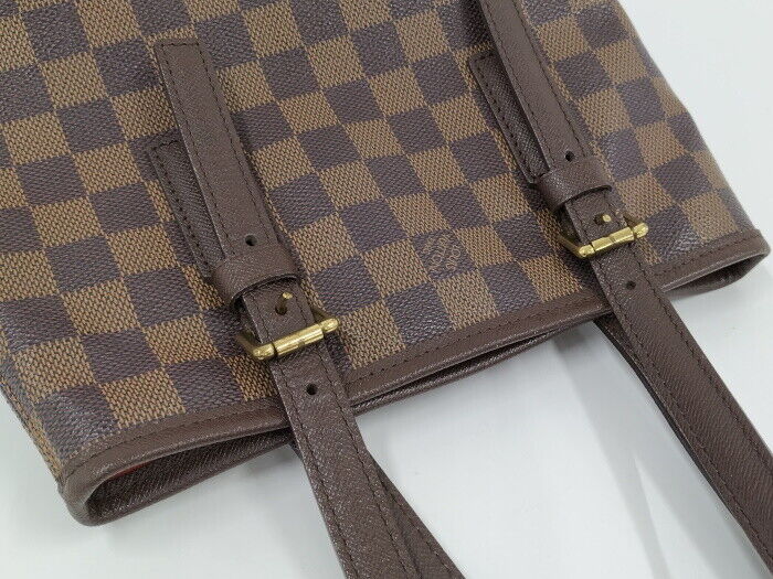 Louis Vuitton Marelle Tote Bag Damier Leather Ebene N42240 Good Condition