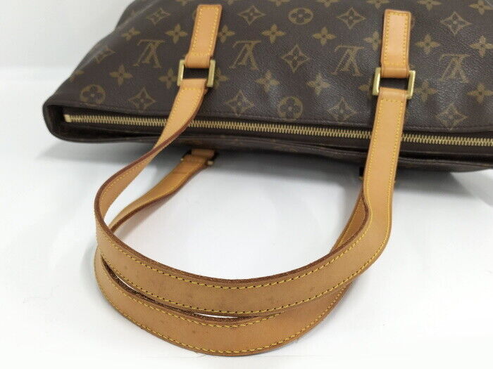 Louis Vuitton Cabas Mezzo Tote Bag Monogram M51151 Zipper Closure