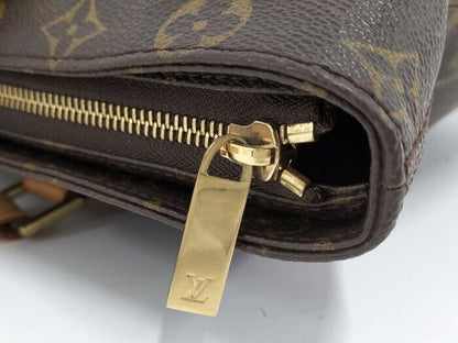 Louis Vuitton Cabas Mezzo Tote Bag Monogram M51151 Zipper Closure