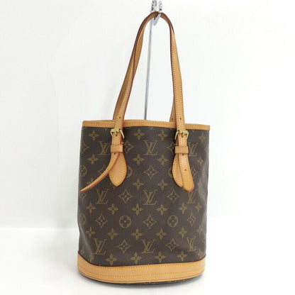 Louis Vuitton Bucket PM Tote Bag Monogram Brown M42238 Good Condition