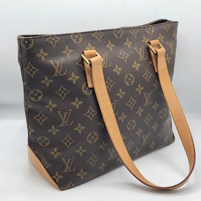 Louis Vuitton Cabas Piano M51148 Monogram Canvas Tote Bag Brown