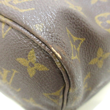 Louis Vuitton Neverfull MM Tote Bag Initial Engraved Monogram Canvas Brown