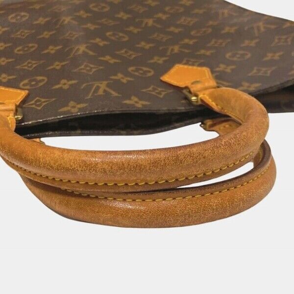 Louis Vuitton Monogram Sac Plat M51140 Tote Bag Unisex Brown