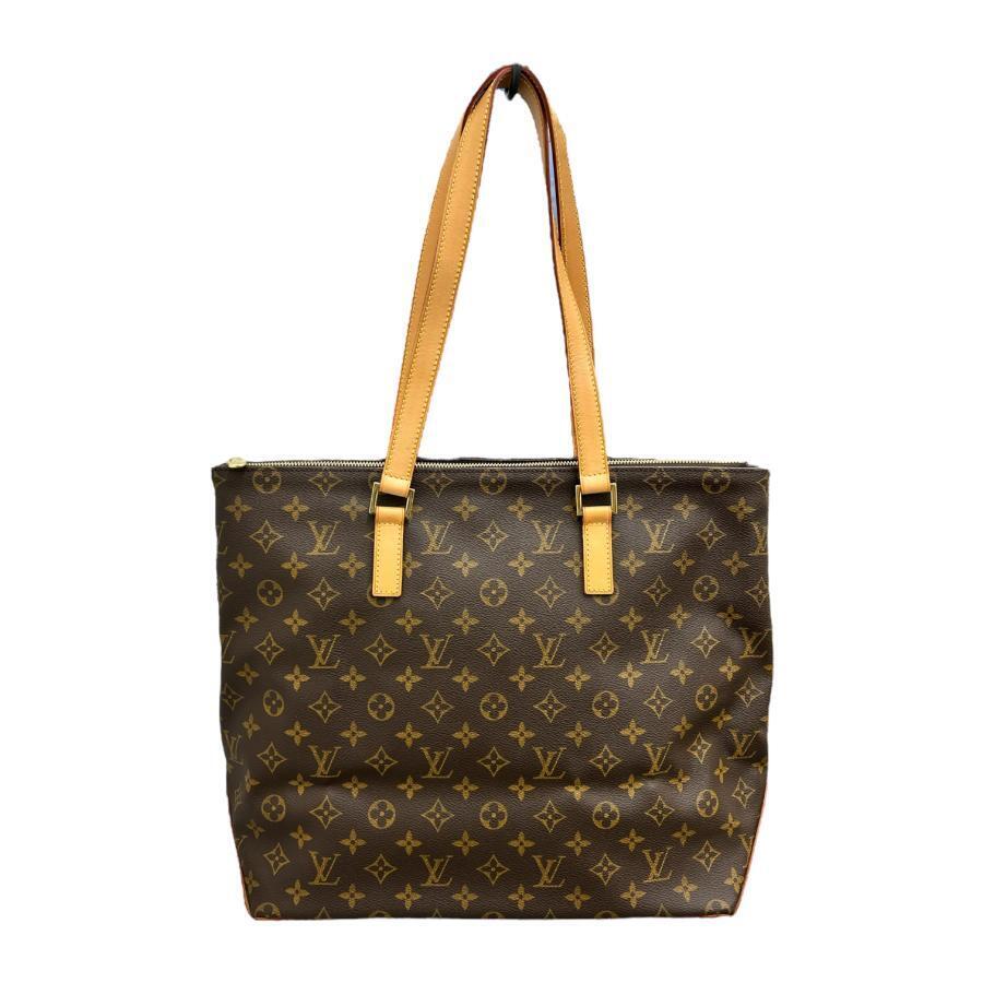 Louis Vuitton M51151 Cabas Mezzo Monogram Tote Bag Handbag PVC Leather