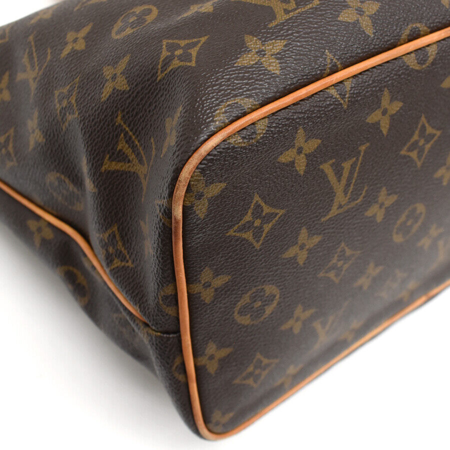 Louis Vuitton Palermo PM Shoulder Bag M40145 Monogram Canvas Leather Brown 2way