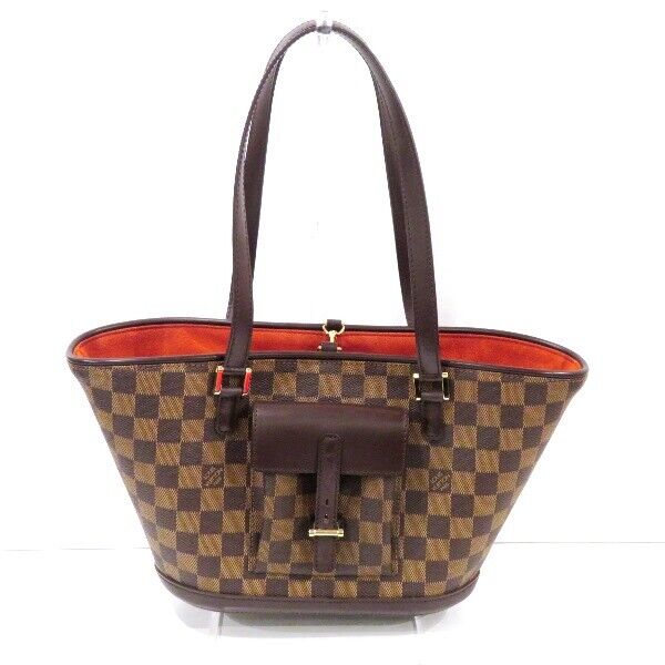 Louis Vuitton Damier Manosque PM N51121 Bag Handbag Tote Good Condition