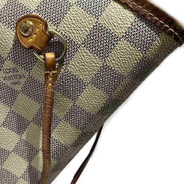 Louis Vuitton Damier Azur Neverfull MM N51107 Tote Bag Good Condition