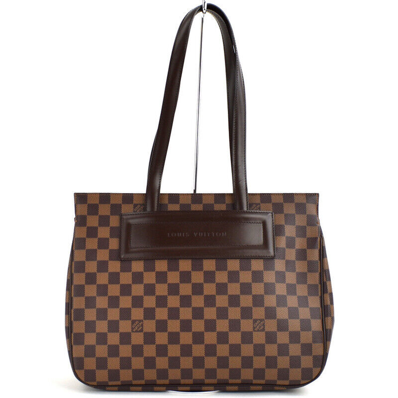 Louis Vuitton Bag Parioli PM Damier Tote Shoulder N51123 Semi Leather Ebene