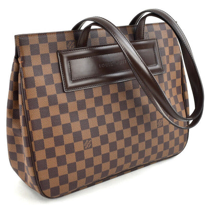 Louis Vuitton Bag Parioli PM Damier Tote Shoulder N51123 Semi Leather Ebene