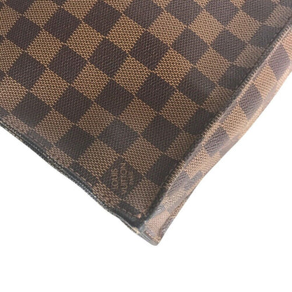 Louis Vuitton Sac Plat Handbag Tote Bag Damier Canvas Brown N51140 Ebene