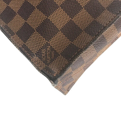 Louis Vuitton Sac Plat Handbag Tote Bag Damier Canvas Brown N51140 Ebene