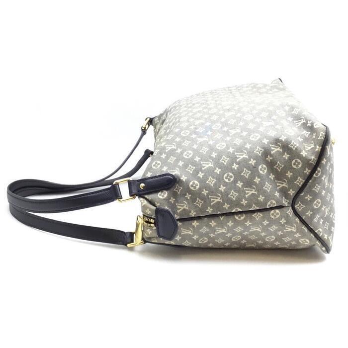 Louis Vuitton M40570 Fuzain Monogram Ideal Navy White Tote Bag Shoulder