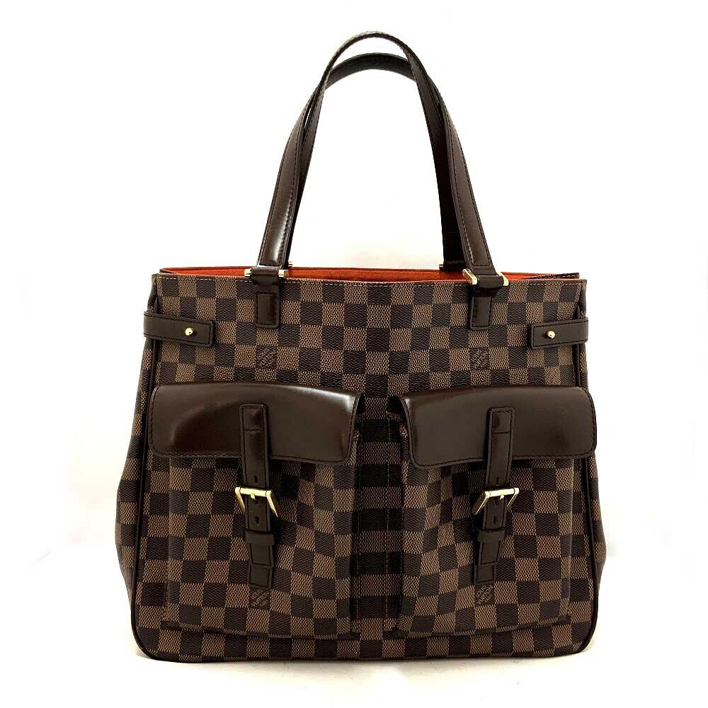 Louis Vuitton Yusef N51128 Tote Bag Handbag Damier Ebene Leather Brown