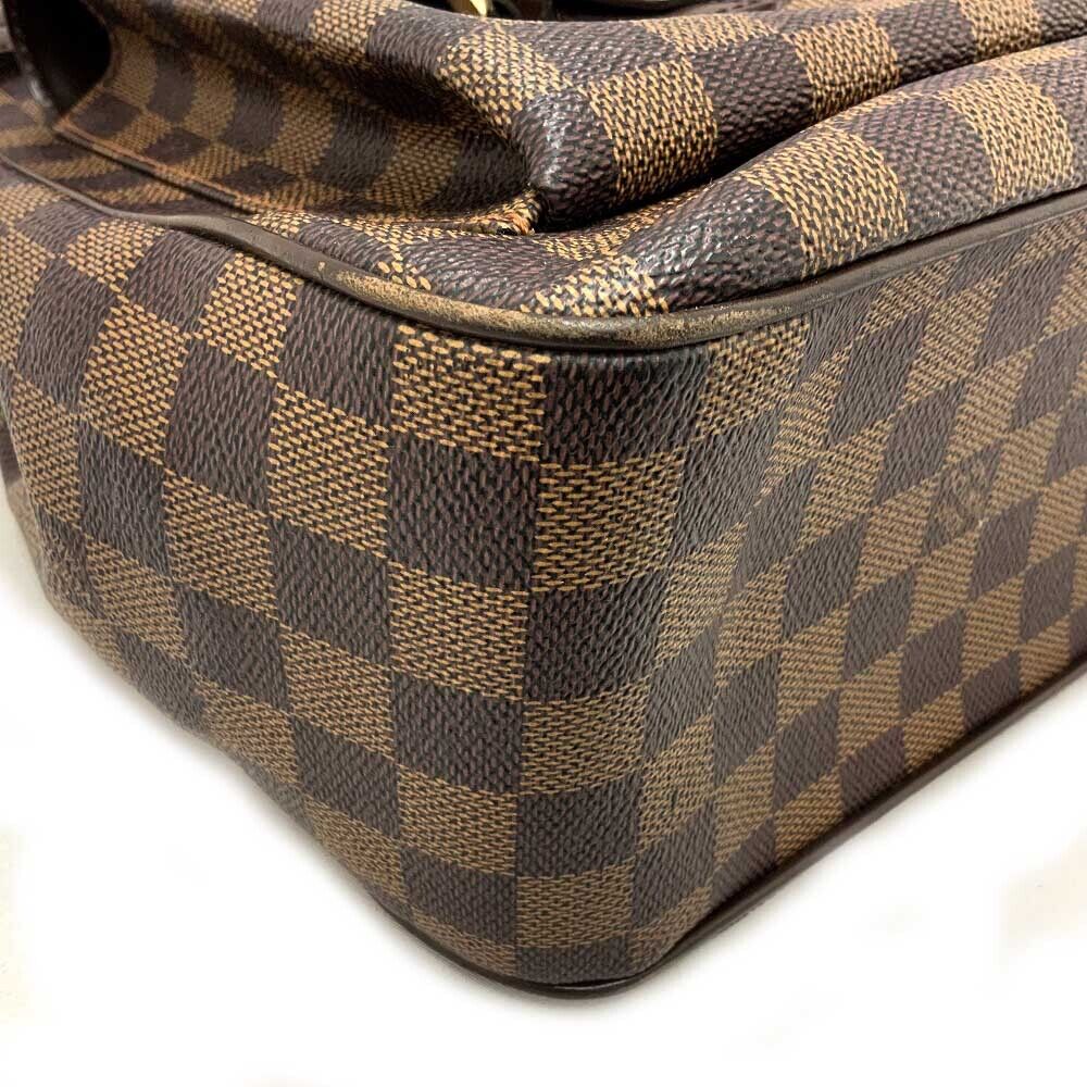 Louis Vuitton Yusef N51128 Tote Bag Handbag Damier Ebene Leather Brown